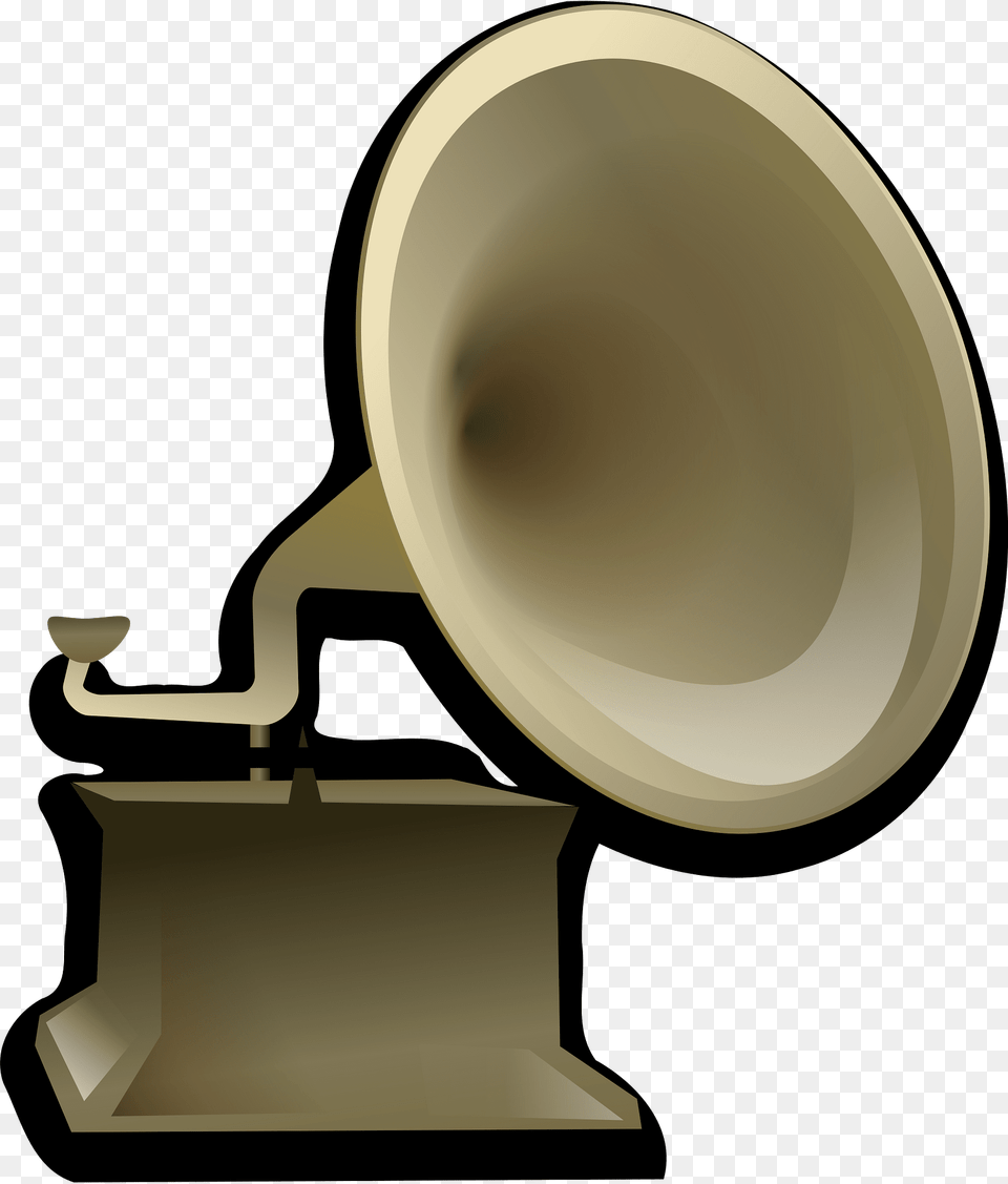 Gramophone Clipart, Disk, Brass Section, Horn, Musical Instrument Free Transparent Png