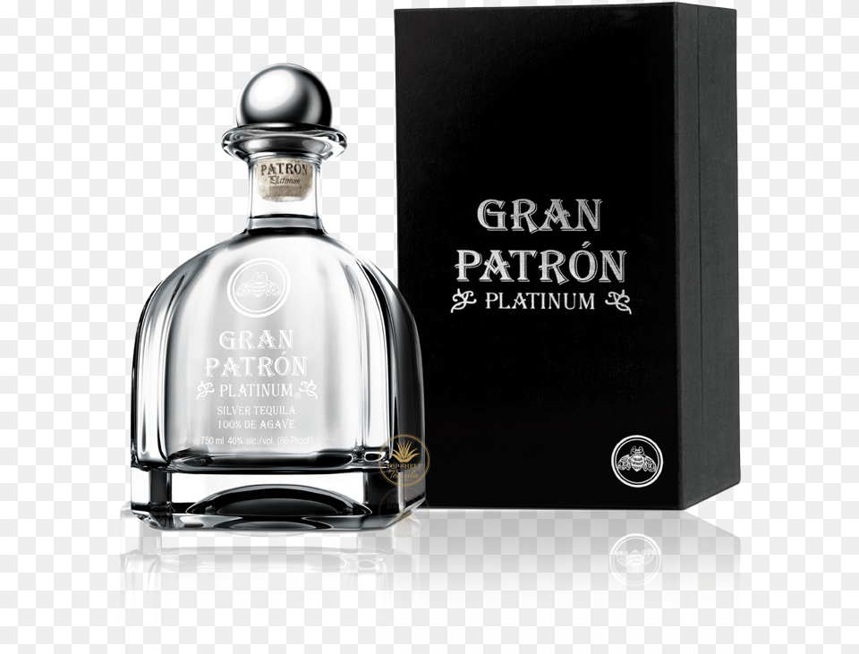 Gran Patron Platinum Patron Platinum Tequila, Alcohol, Beverage, Liquor, Bottle Free Png Download