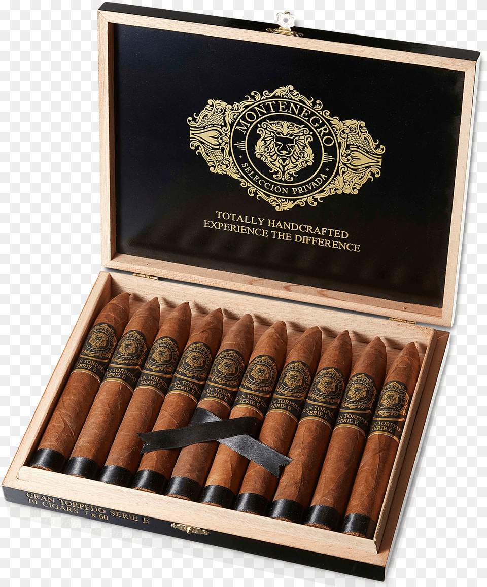 Gran Torpedo Serie E Box 10 Cigars Cigars, Document, Id Cards, Passport, Text Free Transparent Png