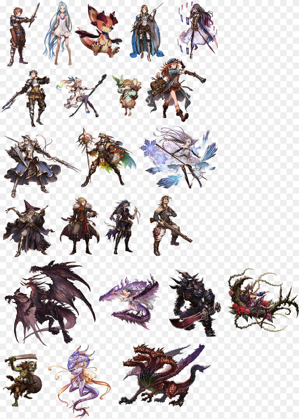 Granblue Fantasy All Classes Download Granblue Fantasy All Classes Png Image