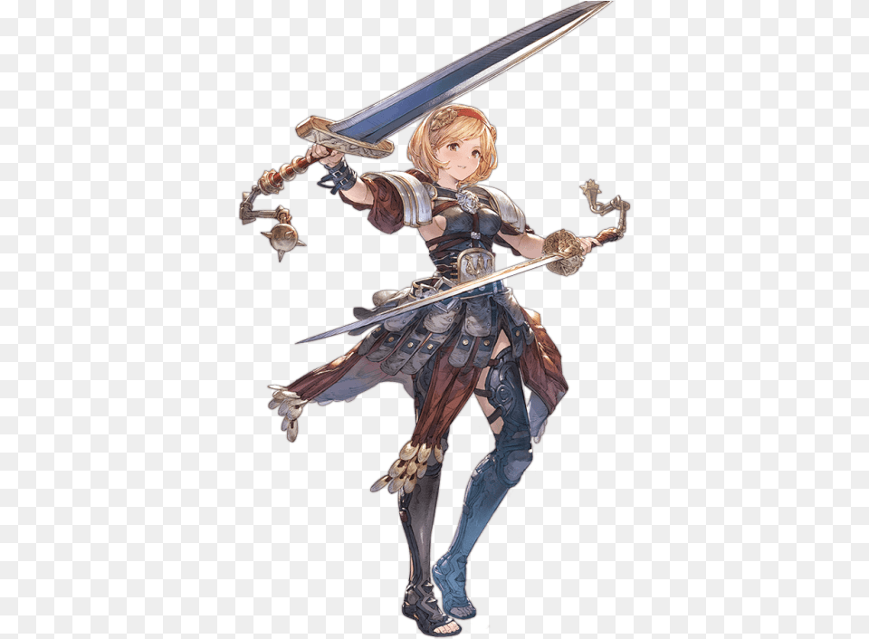 Granblue Fantasy Gladiator, Weapon, Sword, Person, Baby Free Png Download