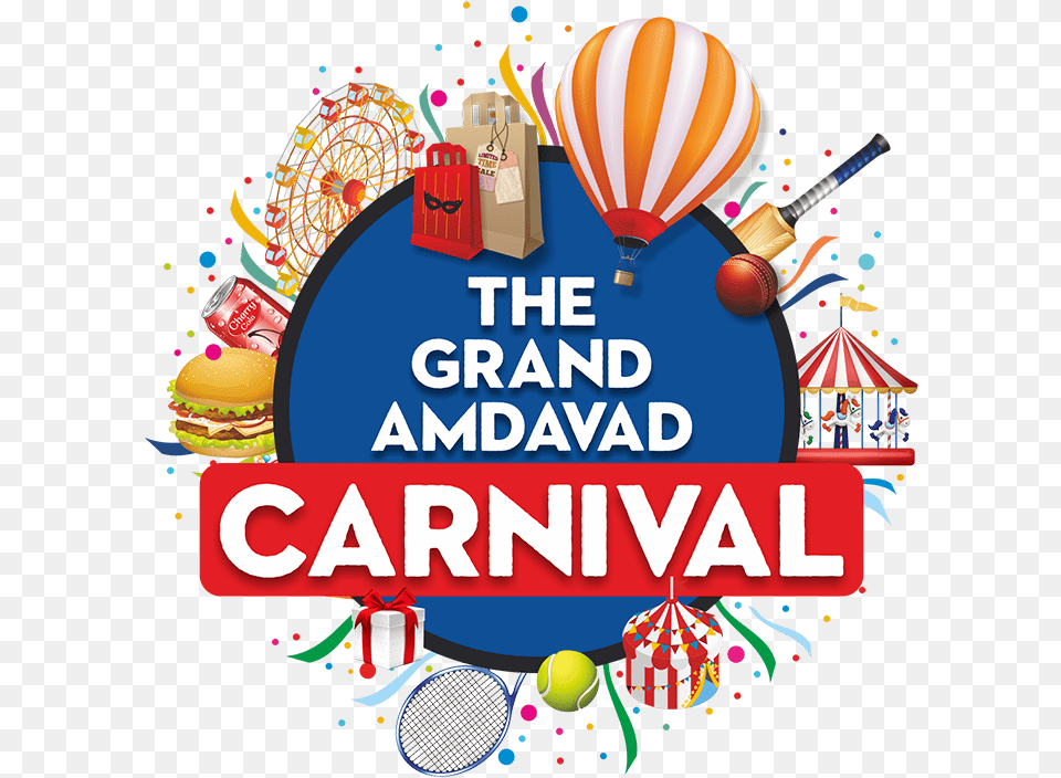 Grand Amdavad Carnival 2019, Advertisement, Ball, Tennis Ball, Burger Free Png