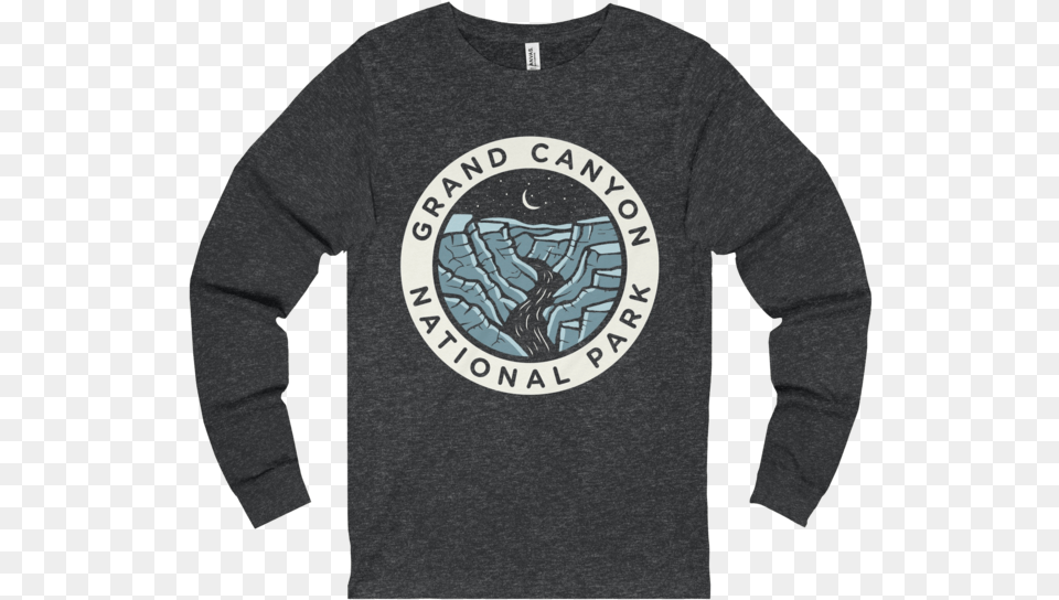 Grand Canyon Dark Sky Badge Long Sleeved T Shirt, Clothing, Long Sleeve, Sleeve, T-shirt Free Png Download