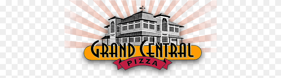 Grand Central Pizza, Logo, Architecture, Building, Factory Png