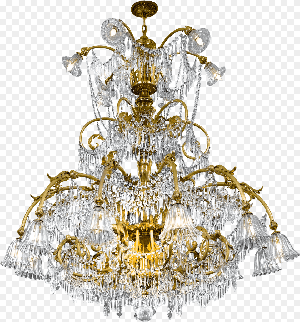 Grand Crystal Chandelier High Res Grand Chandelier Hd, Lamp Free Png