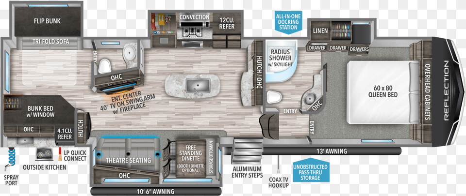 Grand Design Reflection 311bhs Floor Plan, Computer Hardware, Electronics, Hardware, Monitor Png Image