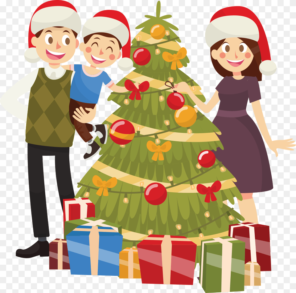Grand Family Noel Cartoon, Baby, Person, Face, Head Free Png Download