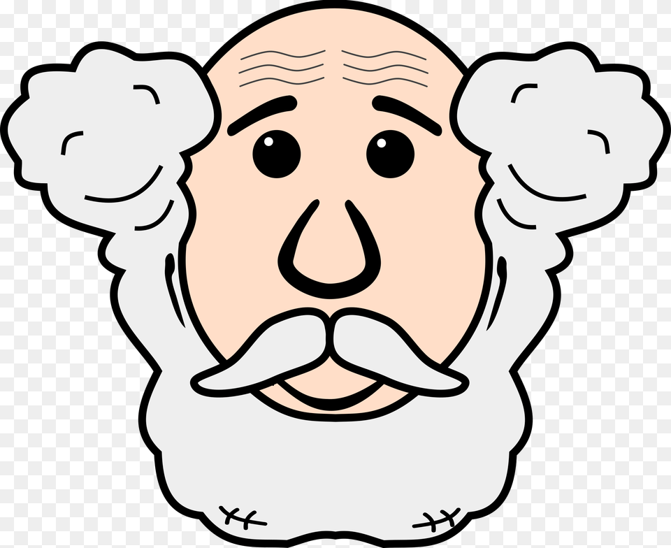 Grand Father Face Clipart, Head, Person, Baby, Mustache Free Transparent Png