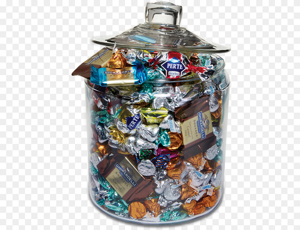 Grand Glass Candy Jar Water Bottle, Food, Sweets Free Png