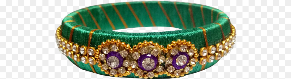 Grand Green Stone Kada Bangle Bangle, Accessories, Jewelry, Ornament, Bangles Png Image