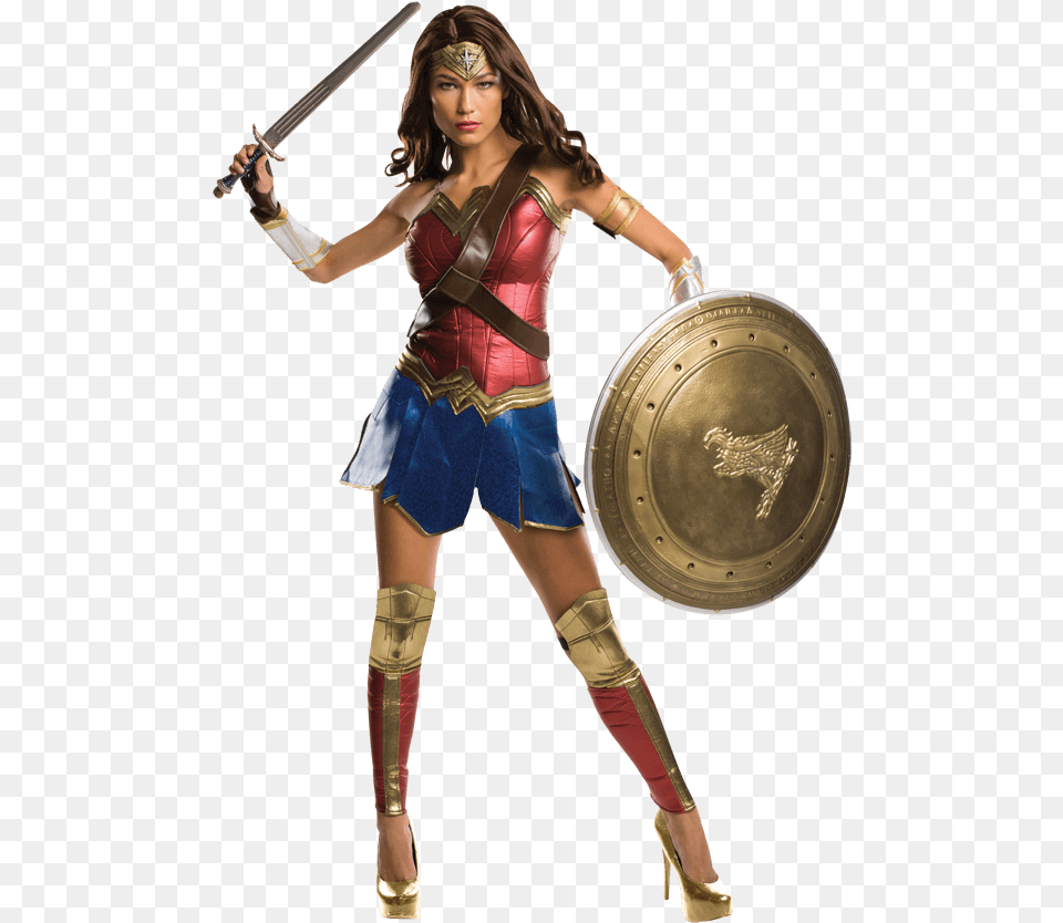 Grand Heritage Wonder Woman Costume Wonder Woman Costume, Clothing, Weapon, Person, Sword Png Image