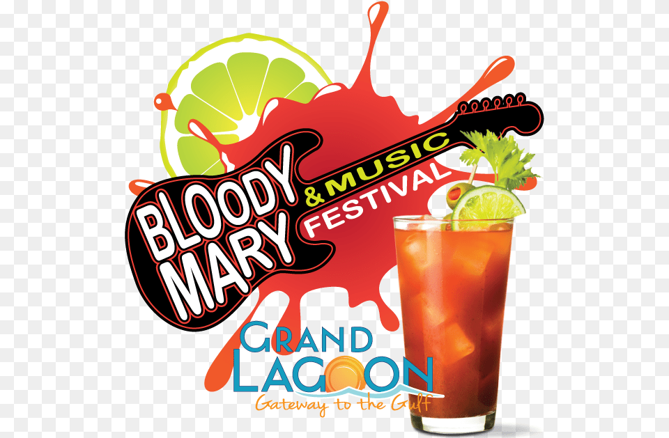 Grand Lagoon Bloody Mary And Music Festival Bloody Mary Zombie, Alcohol, Beverage, Cocktail, Mojito Png Image