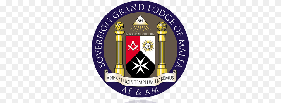 Grand Lodge Of Malta, Badge, Logo, Symbol, Emblem Free Png Download