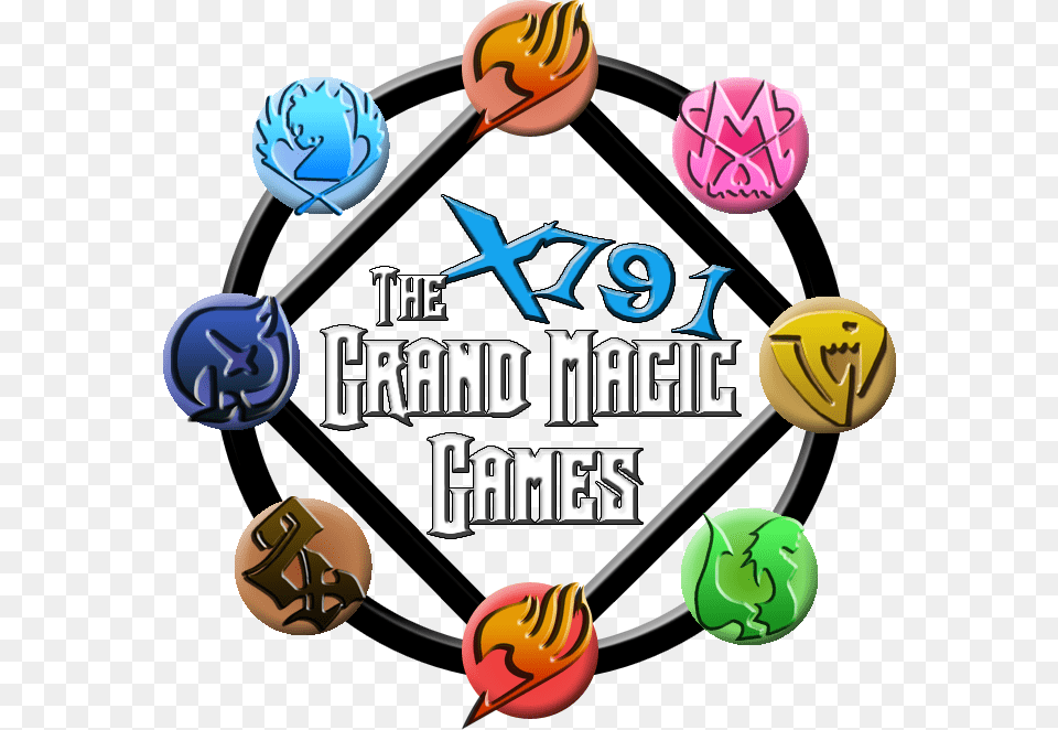 Grand Magic Gamesx791 Grand Magic Games Fairy Tail Logo, Sphere, Person, Dynamite, Weapon Free Png Download