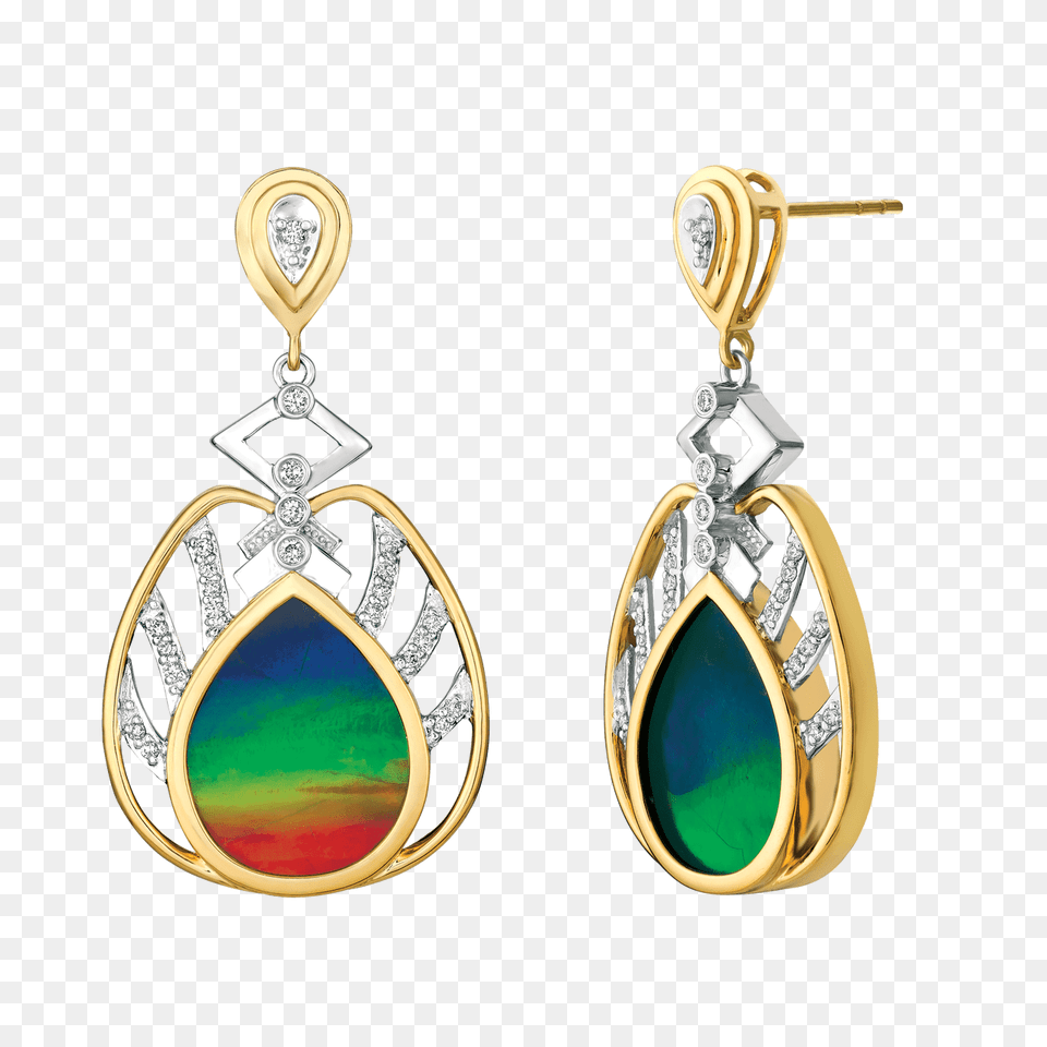 Grand Monarch Gold Diamond Aa Grade Earrings, Accessories, Earring, Jewelry, Gemstone Free Png Download