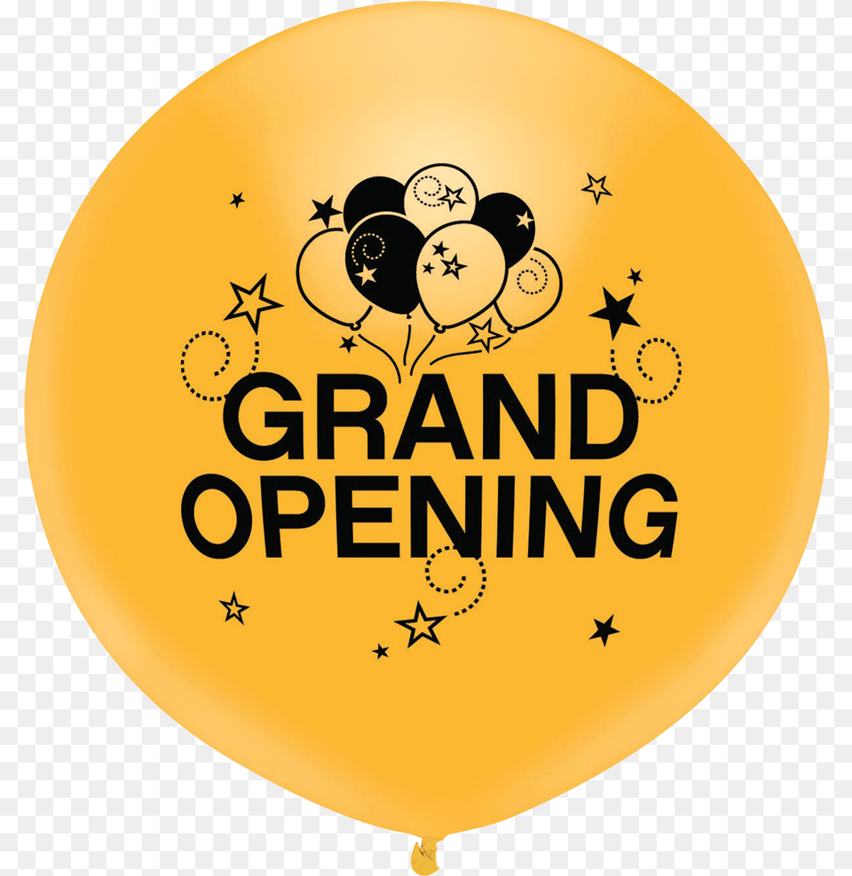 Grand Opening 17 Gold Wblack Ink Pioneer Balloon Canada Png Image