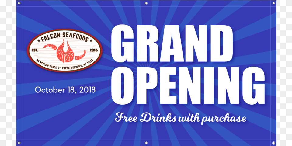 Grand Opening Banner Posterazzi Posted Poster Print By Longfellow Designs, Logo, Advertisement, Text Free Png