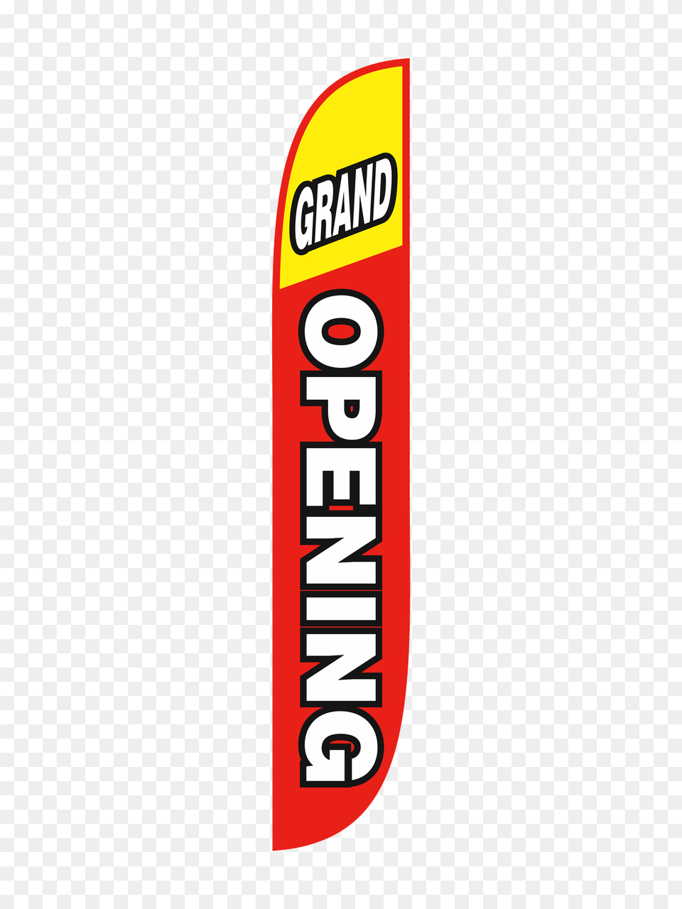Grand Opening Feather Flag Red Yellow, Logo, Dynamite, Weapon, Qr Code Free Transparent Png