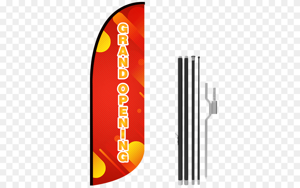 Grand Opening Stock Blade Flag With Ground Stake, City, Advertisement, Poster Png