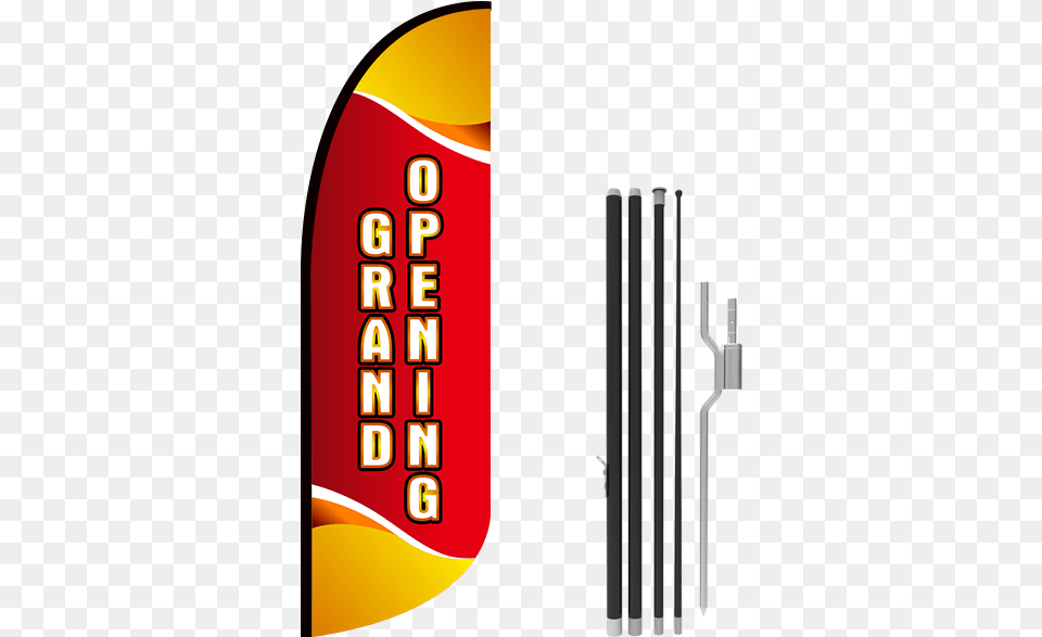 Grand Opening Stock Blade Flag With Ground Stake, Cutlery, Fork, Firearm, Weapon Png Image