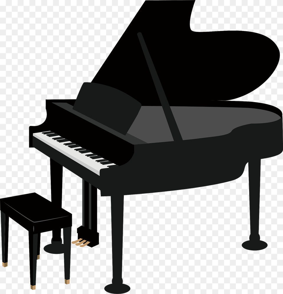 Grand Piano Clipart, Grand Piano, Keyboard, Musical Instrument Free Transparent Png