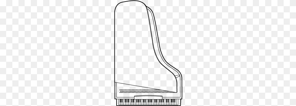 Grand Piano Drawing Top View, Furniture, Chair, Silhouette, Racket Free Transparent Png