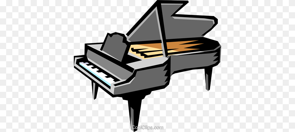 Grand Piano Royalty Vector Clip Art Illustration, Grand Piano, Keyboard, Musical Instrument Png Image