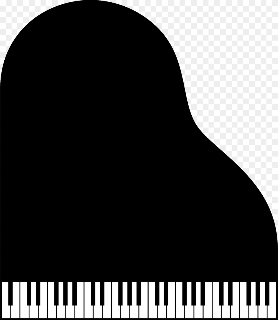 Grand Piano Top View Clipart, Silhouette, Animal, Fish, Sea Life Free Png