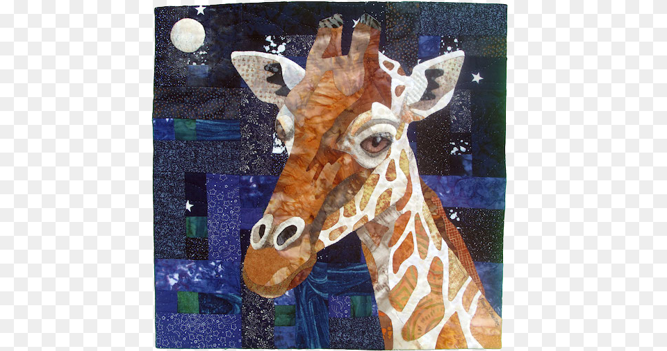 Grand Prize Giraffe Nocturne Nancy S Quilt, Art, Animal, Mammal, Wildlife Free Png Download