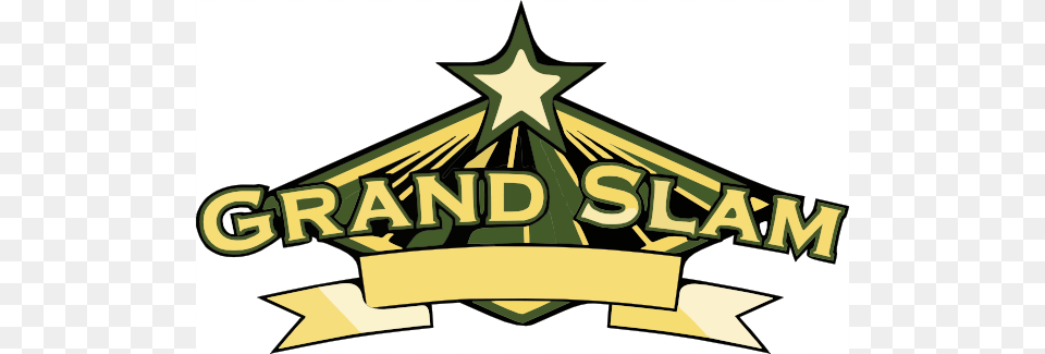Grand Slam Trans Clip Art, Logo, Badge, Symbol, Bulldozer Png Image