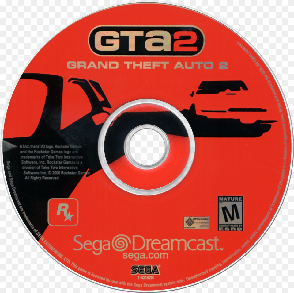 Grand Theft Auto 2 Details Launchbox Games Database Sega Dreamcast Gta 2, Disk, Dvd Png Image