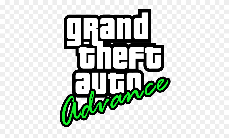 Grand Theft Auto Advance, Green, Scoreboard, Text, Sticker Free Png