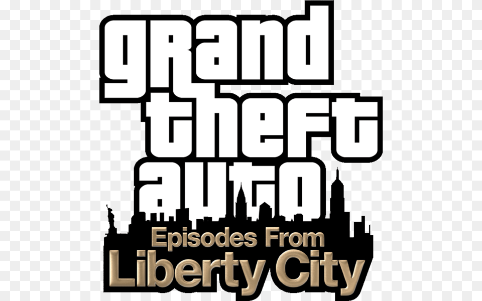 Grand Theft Auto Episodes From Liberty City Logo, Advertisement, Book, Publication, Poster Png Image