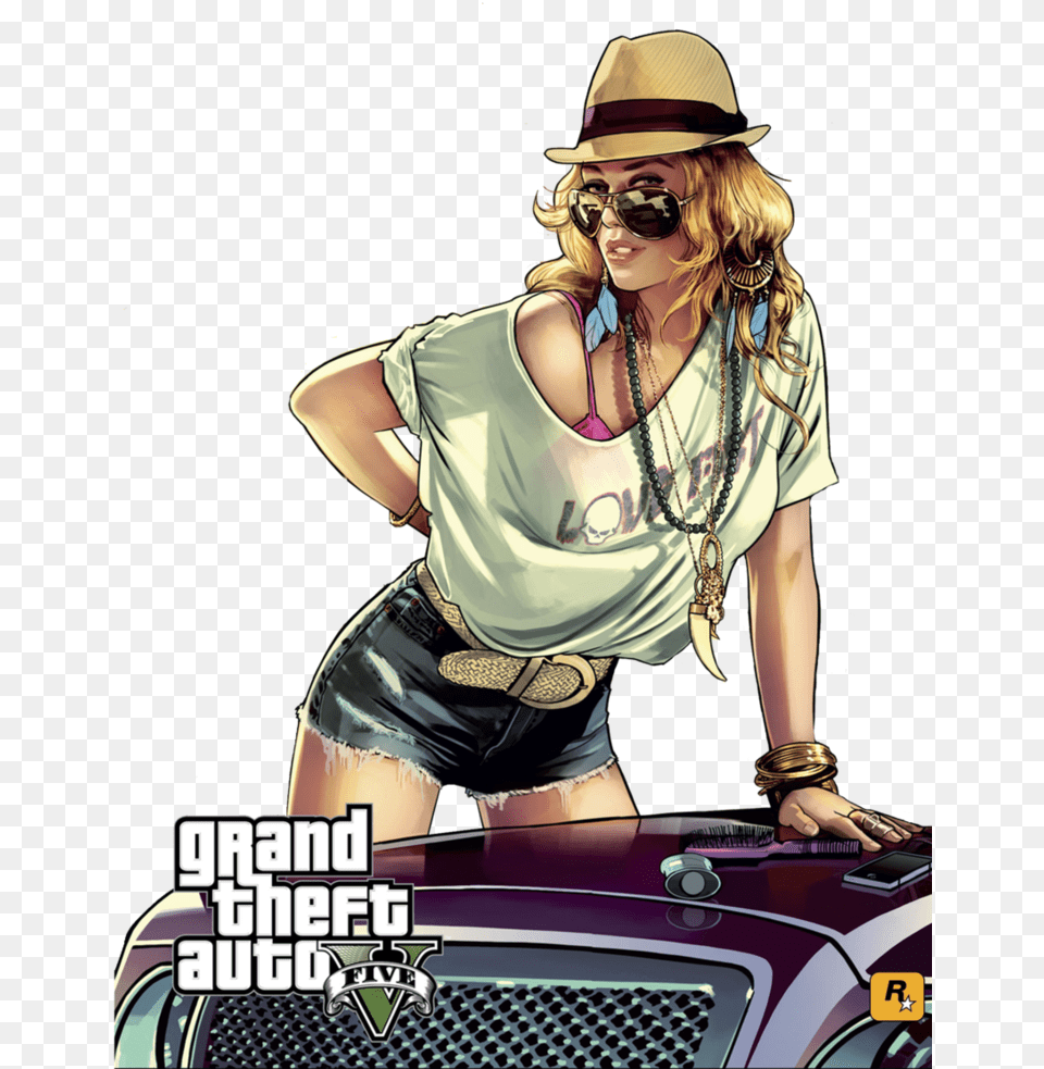 Grand Theft Auto File Gta 5, Accessories, Sunglasses, Shorts, Person Free Png Download