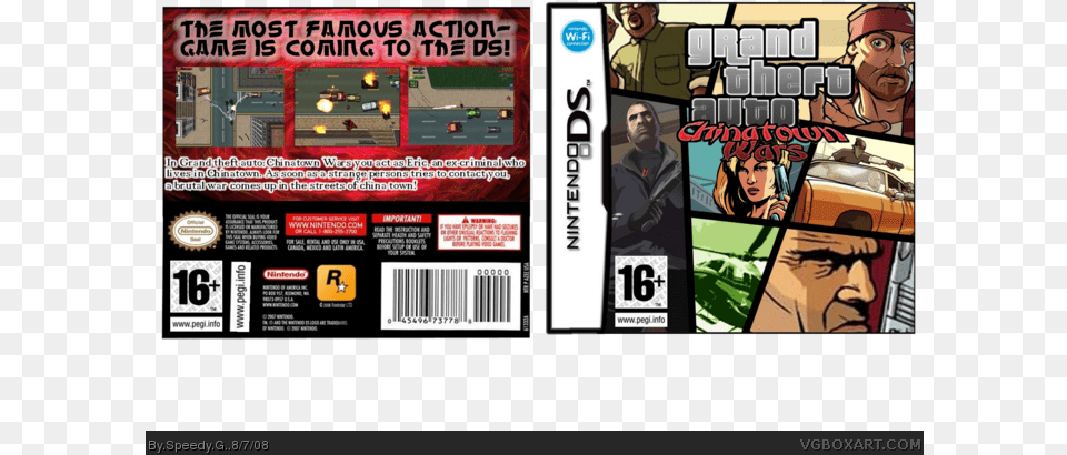 Grand Theft Auto Gta Grand Theft Auto Chinatown Wars Ds, Book, Comics, Publication, Person Png