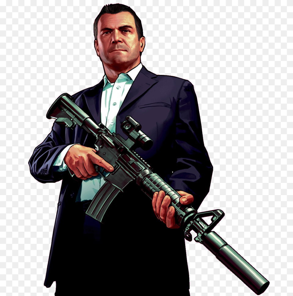 Grand Theft Auto V Download, Weapon, Rifle, Firearm, Gun Png