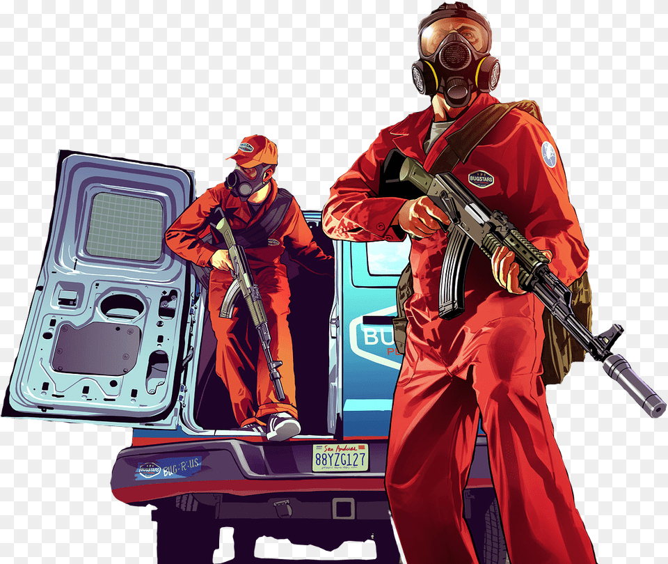 Grand Theft Auto V Game Grand Theft Auto V, Gun, Weapon, Adult, Male Free Transparent Png