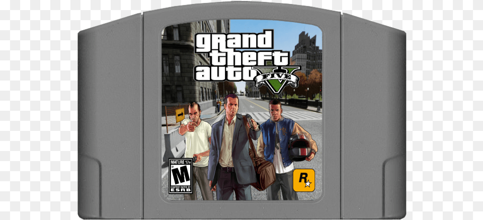 Grand Theft Auto V N64 Box Art Cover Lcd Tv, Clothing, Coat, Jacket, Person Free Transparent Png