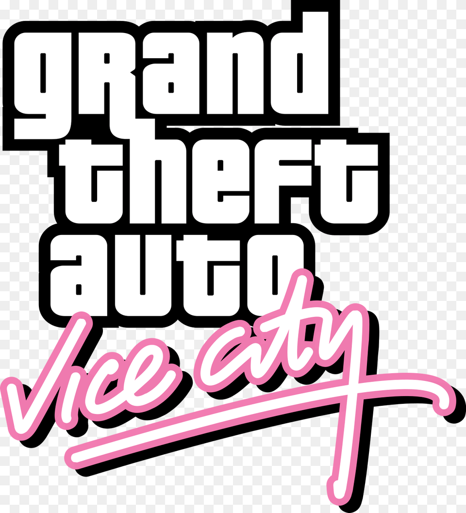 Grand Theft Auto Vice City Logo Gta Vice City Logo, Light, Text, Scoreboard Png Image