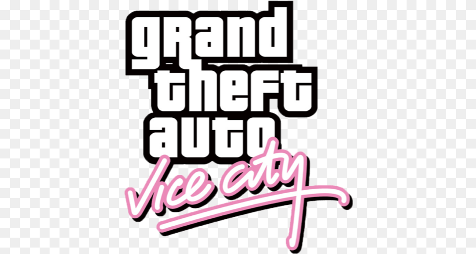 Grand Theft Auto Vice City Mac Linux Games Gta Vice City Logo, Scoreboard, Text, Sticker Free Transparent Png