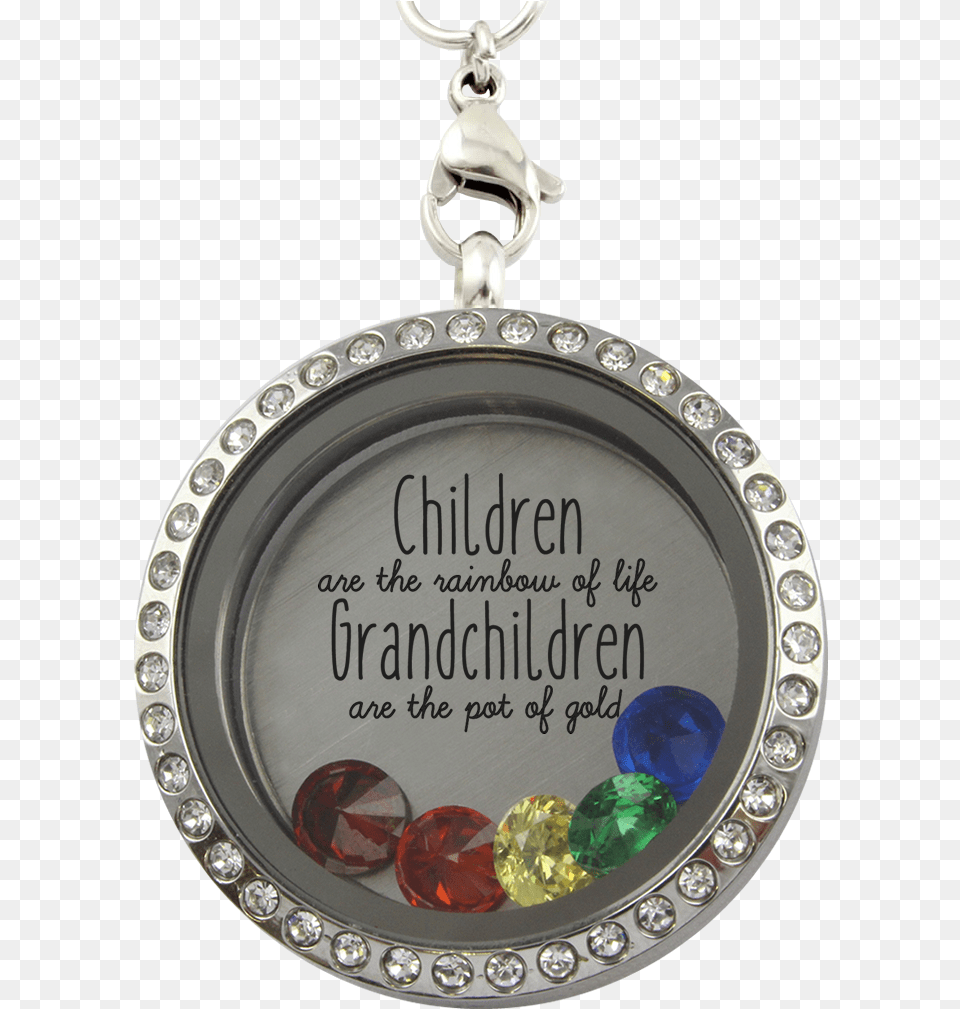 Grandchildren Are The Pot Of Gold Locket Locket, Accessories, Gemstone, Jewelry, Pendant Png Image