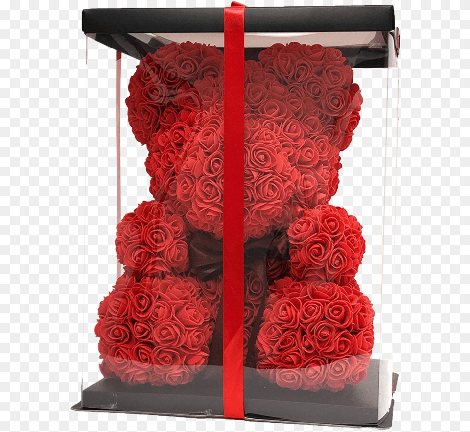 Grande Red Rose Bear 70cm Tall Rose Bear In Box, Flower, Flower Arrangement, Plant, Flower Bouquet Free Transparent Png