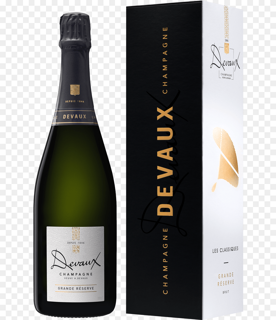 Grande Rserve Champagne Devaux, Alcohol, Beverage, Bottle, Liquor Png Image