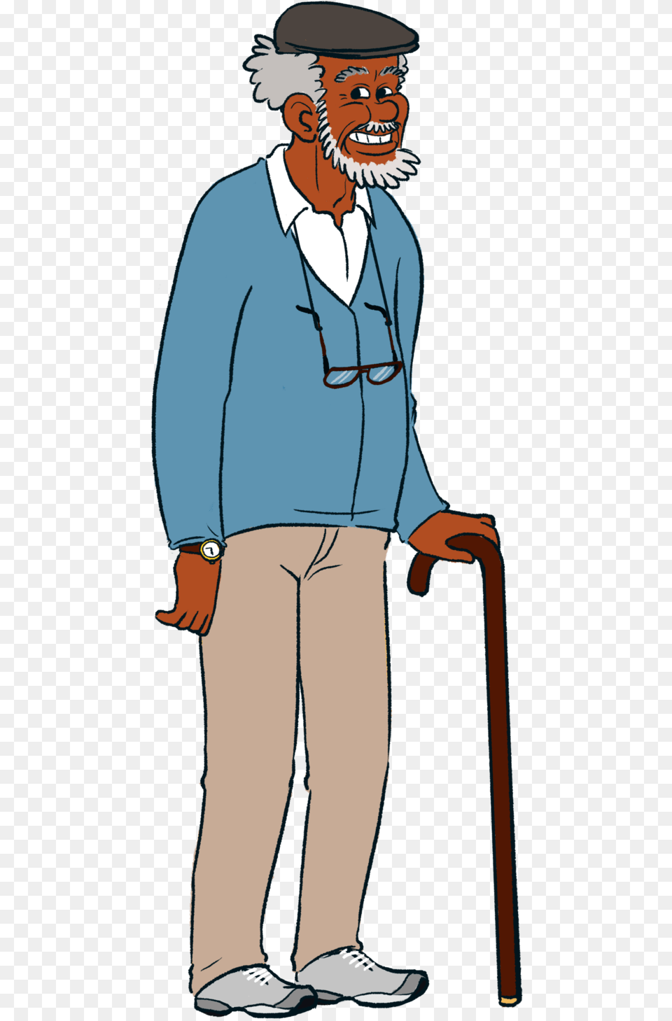 Grandfather Clipart Grandad Cartoon, Adult, Person, Man, Male Png Image