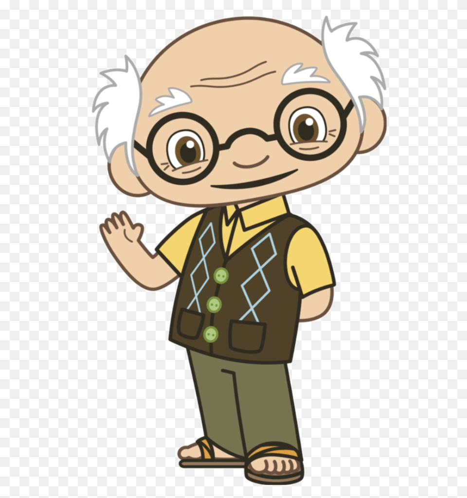 Grandfather Clipart Of Winging, Baby, Person, Face, Head Png Image