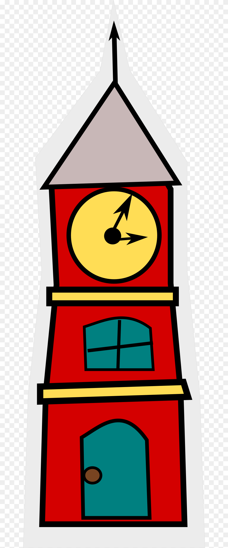 Grandfather Clock Clipart At Getdrawings Clock Tower Clipart, Architecture, Building, Clock Tower, Bell Tower Free Png Download
