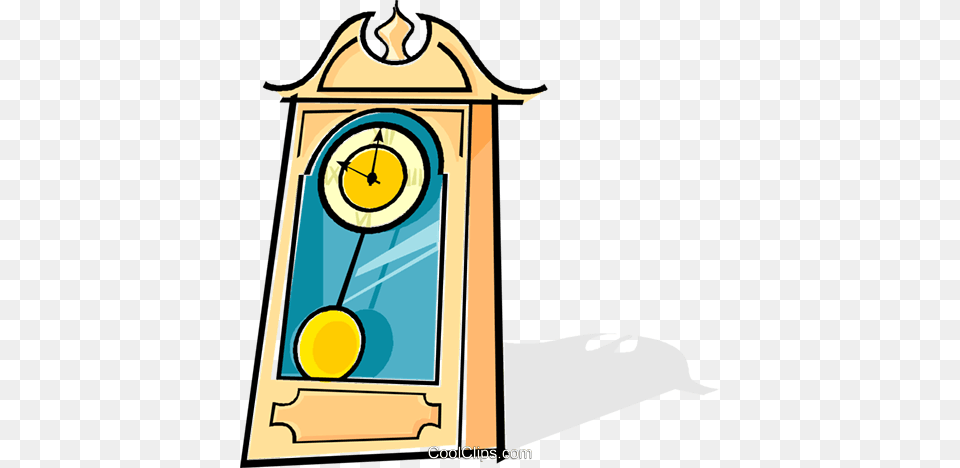 Grandfather Clock Royalty Vector Clip Art Illustration, Architecture, Building, Clock Tower, Tower Free Png