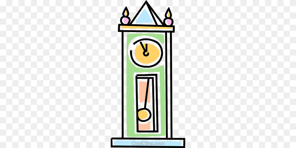 Grandfather Clock Royalty Vector Clip Art Illustration, Architecture, Building, Clock Tower, Tower Png
