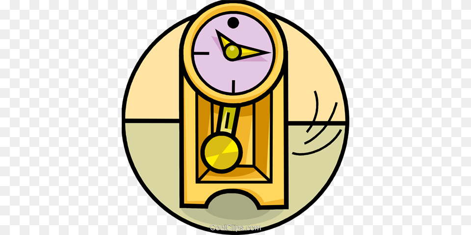 Grandfather Clocks Royalty Vector Clip Art Illustration, Analog Clock, Clock Free Transparent Png