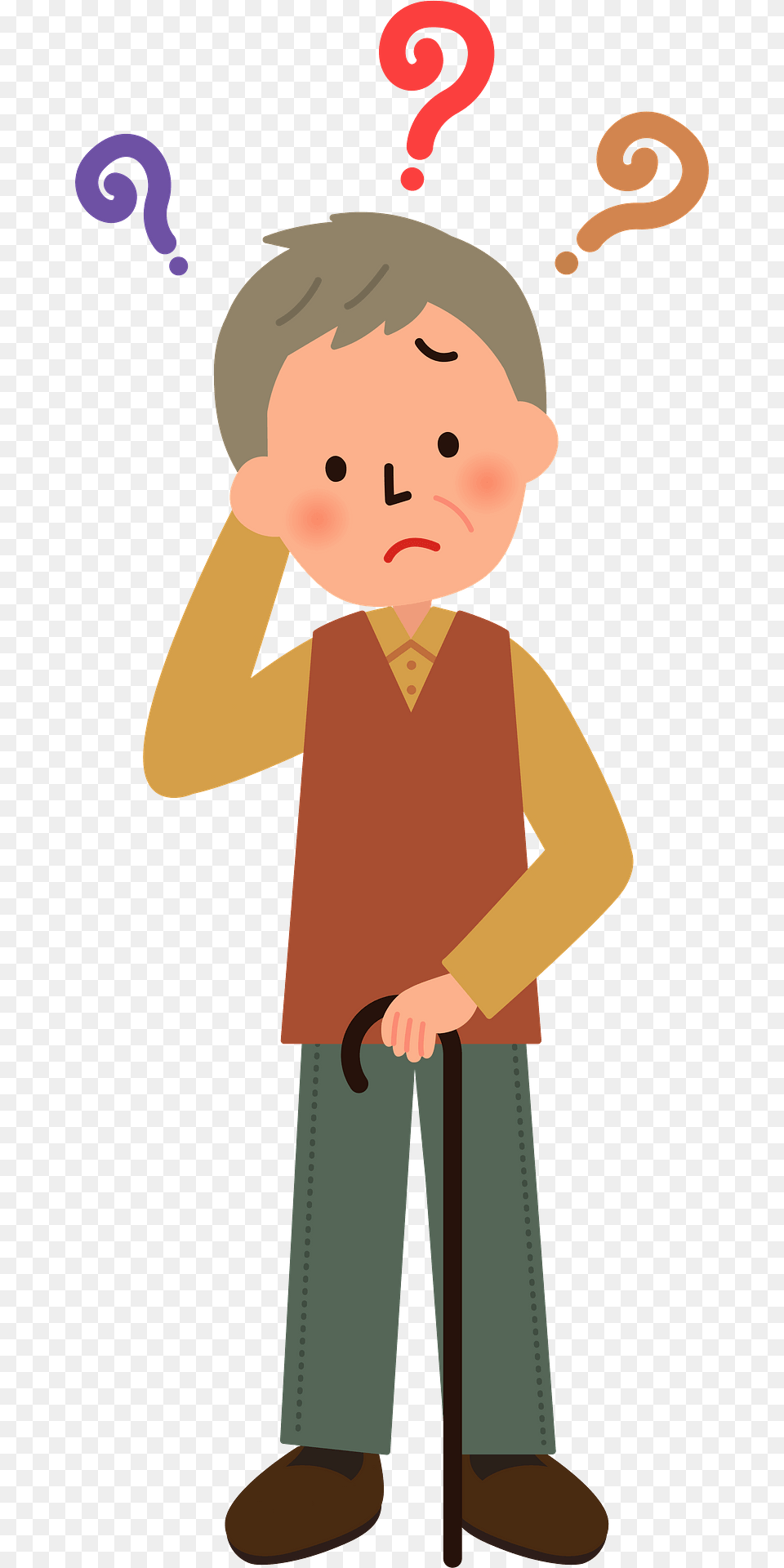 Grandfather Is Forgetful Because Of Dementia Clipart, Baby, Person, Face, Head Free Transparent Png